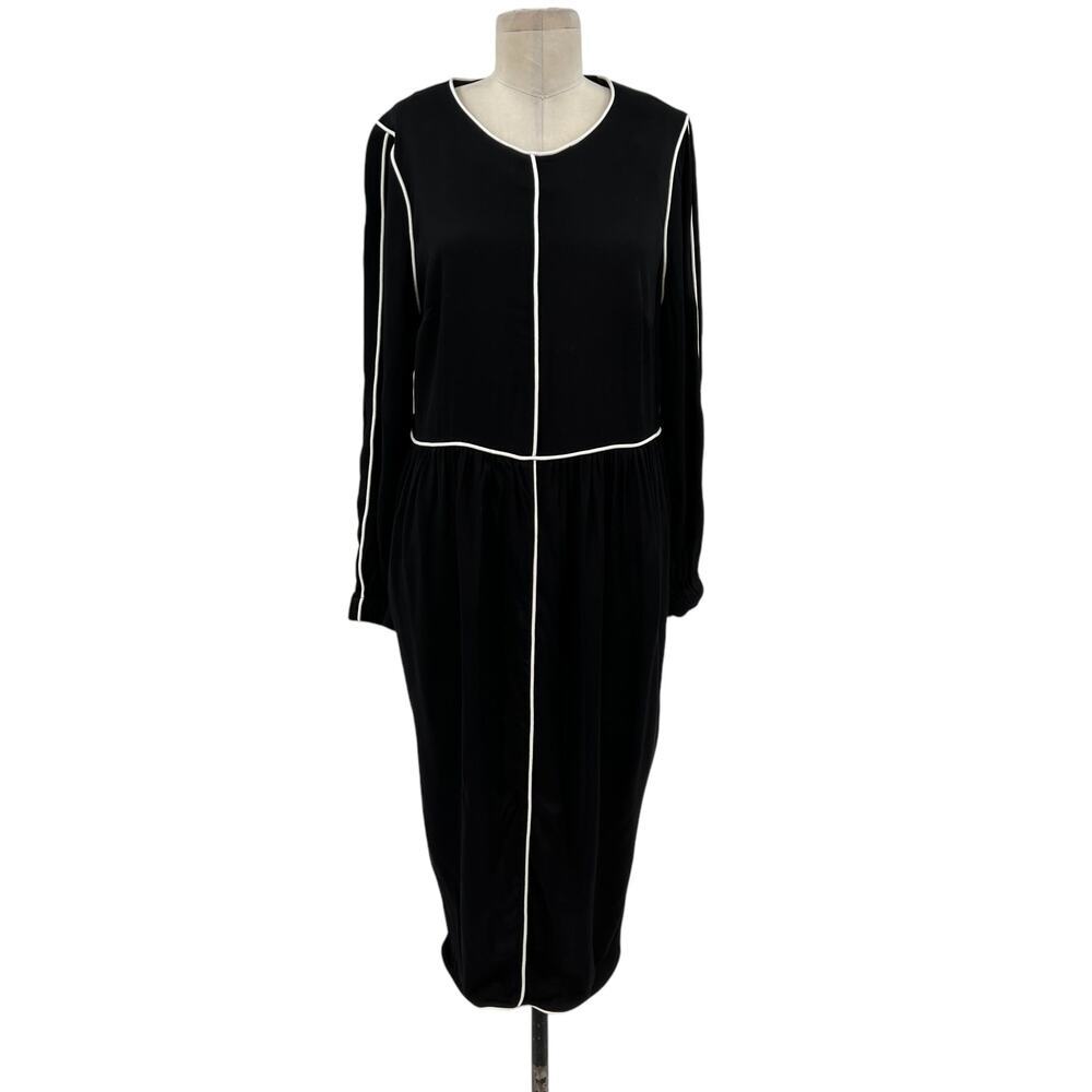 Universal Standard Arga Outline Black & White Trim Dress Size XS / Size US 10-12
